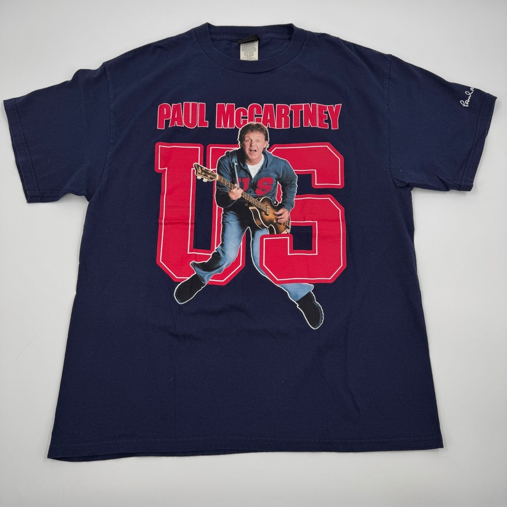 Paul McCartney 2005 US‎ Tour Concert T-Shirt Navy Blue Giant Mens Large L